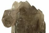 Smoky Quartz Crystal Cluster on Metal Stand - Brazil #219126-3